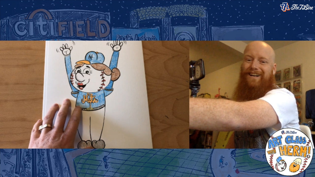 LEARN TO DRAW MR. AND MRS. MET 4TH OF JULY SPECIAL! ART CLASS WITH HERM!  : EPISODE 024 