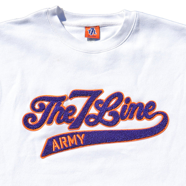 The 7 Line Army x Mets Chenille | Crew neck sweatshirt (White)