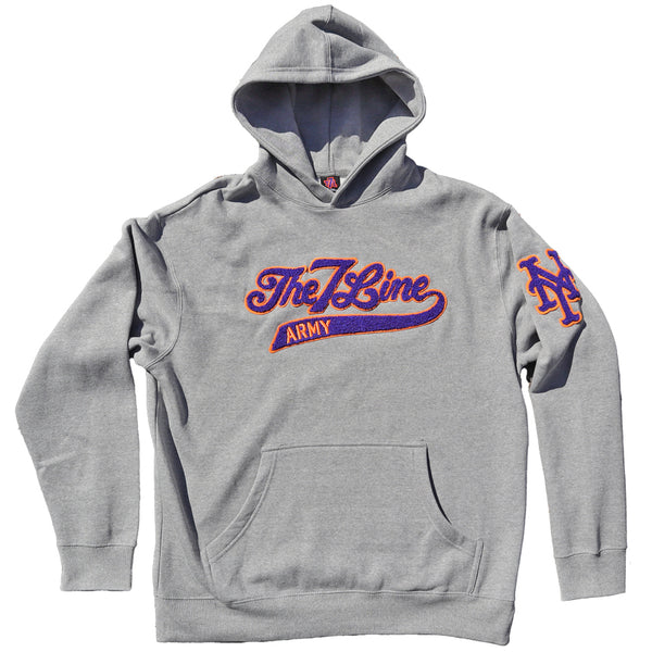 The 7 Line Army x Mets Chenille | Oversized Boxy Hooded sweatshirt (Gr