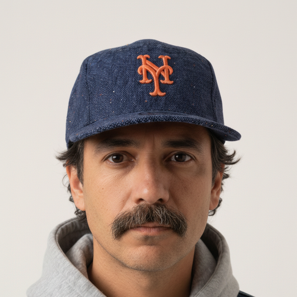 oMA ニューヨークメッツ　ベースボールキャップ　5パネル NY Mets Tweed | New Era 5 Panel Camper (Black)
