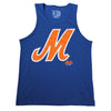 M Logo - Tank Top - The 7 Line - For Mets fans, by Mets fans. An independently owned clothing/lifestyle brand supporting the Mets players and their fans.