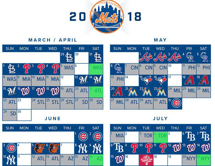 2018 Mets Schedule 2018-mets-schedule