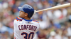 Michael Conforto hits off a tee, wants to beat May 1 target date