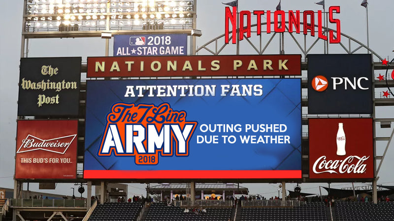 T7LA's Nationals Park outing postponed due to weather