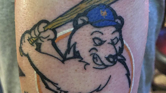 Big Ass Polar Pete Alonso Mets Tattoo