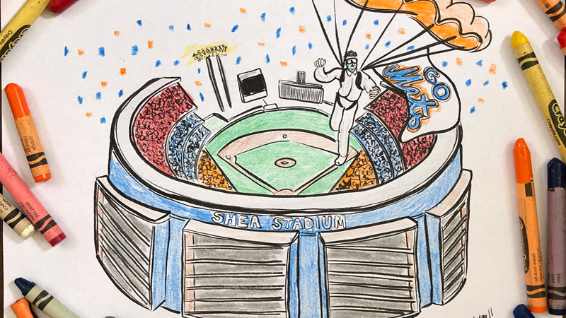 ART CLASS WITH HERM! EPISODE 25: SHEA STADIUM WORLD SERIES PARACHUTIST