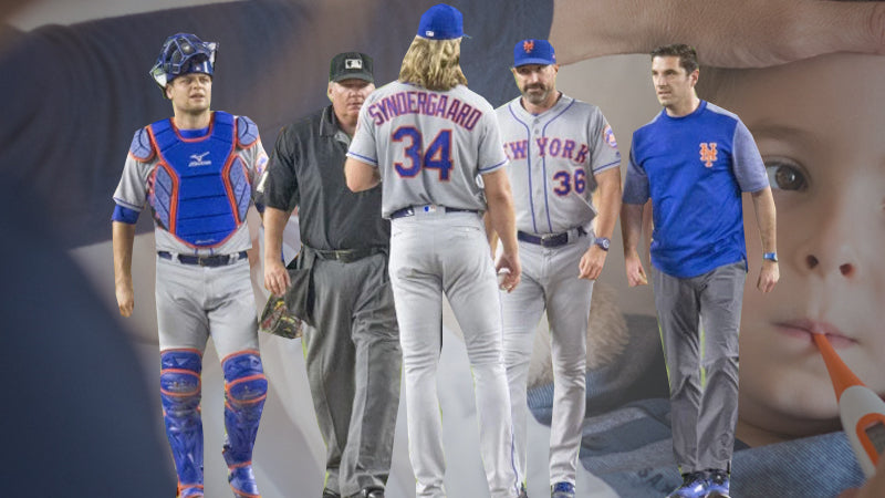 Noah Syndergaard has hand, mouth and foot disease. Yes, really.