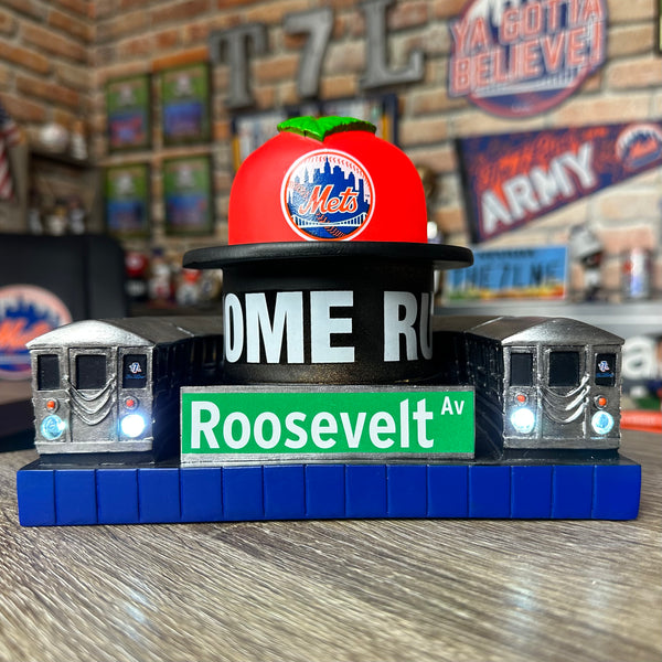 Mets Home Run Apple Train | Light Up Resin