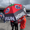 Mets Home Run Apple | 62" WindSheer Lite Umbrella