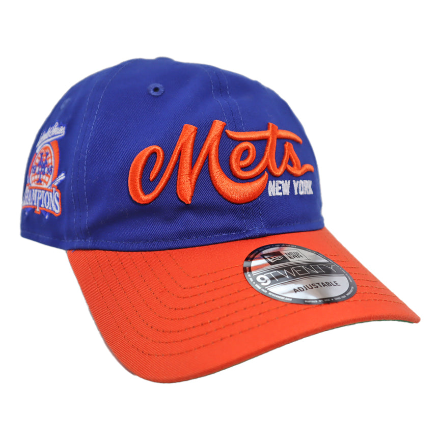 The 7 Line Mets Script 1986 Champions | New Era adjustable