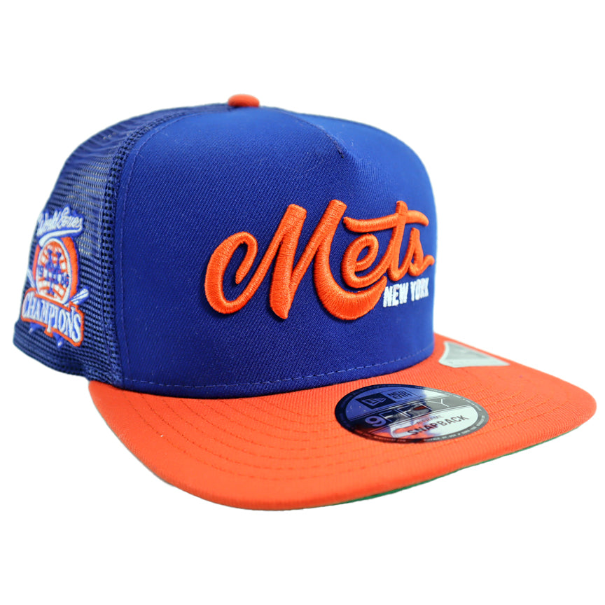 The 7 Line Mets Script 1986 Champs | New Era Mesh Snapback
