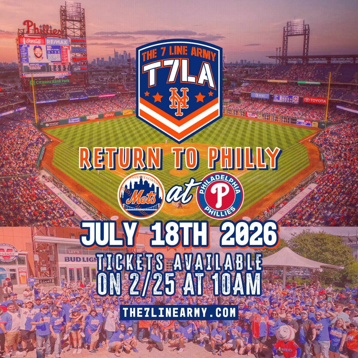 Citizens Bank Park with The 7 Line Army 2026 - The 7 Line