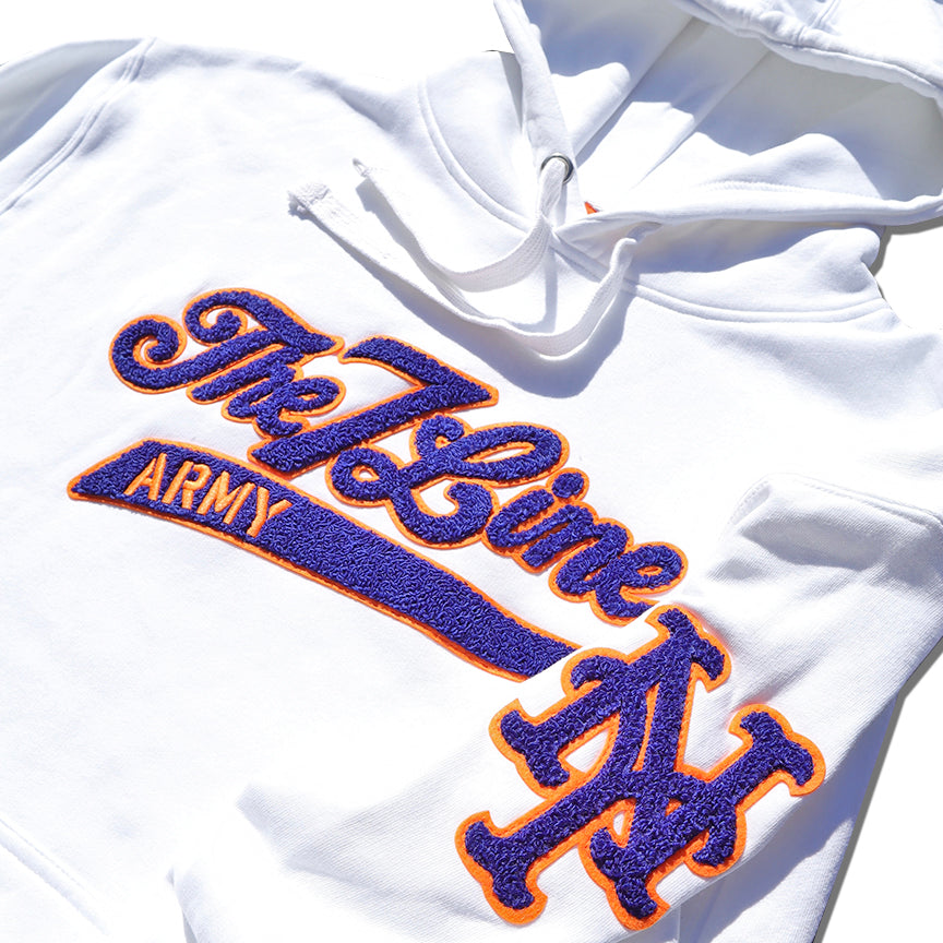 The 7 Line Army x Mets Chenille | Hooded sweatshirt (White)