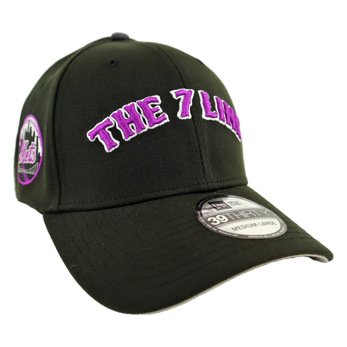 THE 7 LINE x METS Arched | New Era Stretch Fit (BLACK)