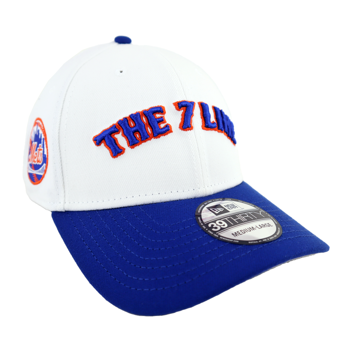 THE 7 LINE x METS Arched | New Era Stretch Fit (WHITE)