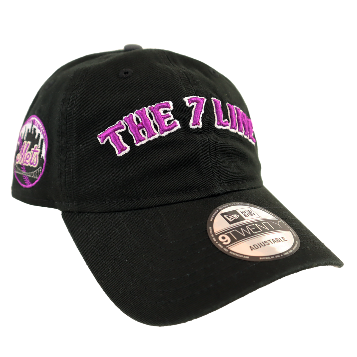 THE 7 LINE x METS Arched | New Era adjustable (BLACK)