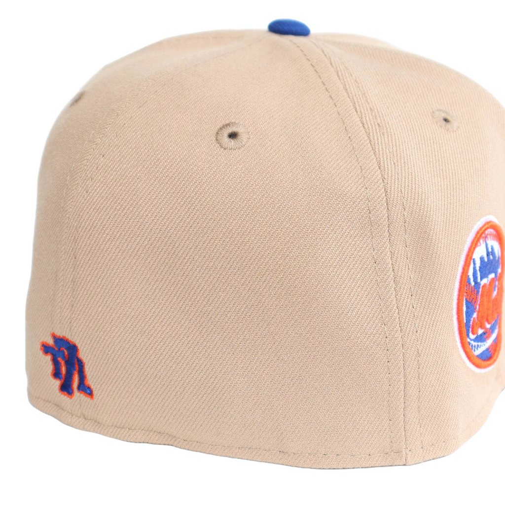 Exclusive New York Mets Custom New Era Hat discount Camel Size 7 3/8