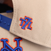 T7L x New York Mets Skyline Patch (Camel) | New Era Snapback