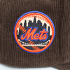 T7L x New York Mets Skyline Patch (Walnut) Corduroy | New Era Snapback
