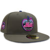 METS APPLE (Olive Green) | New Era fitted
