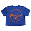 T7L Since 2009 | Ladies crop top (Blue)