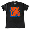 New York Mets "Stacked" | T-shirt (Black)