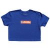 The 7 Line T7L Logo | Ladies crop top (Blue)