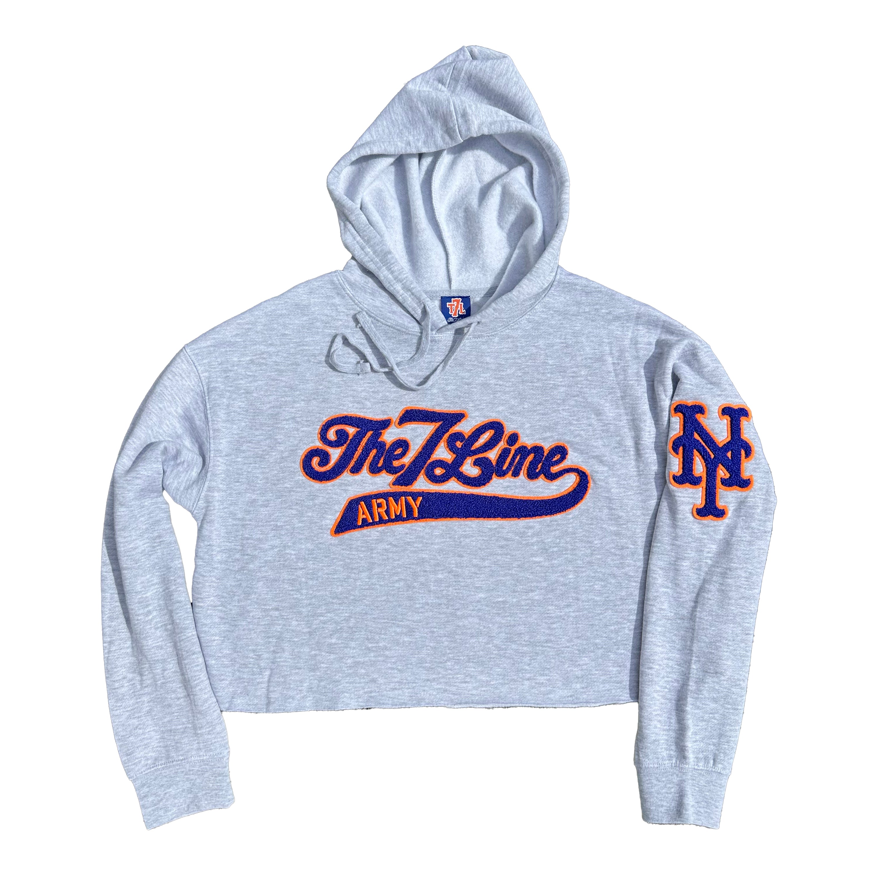 The 7 Line Army x Mets Chenille | Ladies cropped sweatshirt