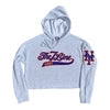 The 7 Line Army x Mets Chenille | Ladies cropped sweatshirt (Grey)