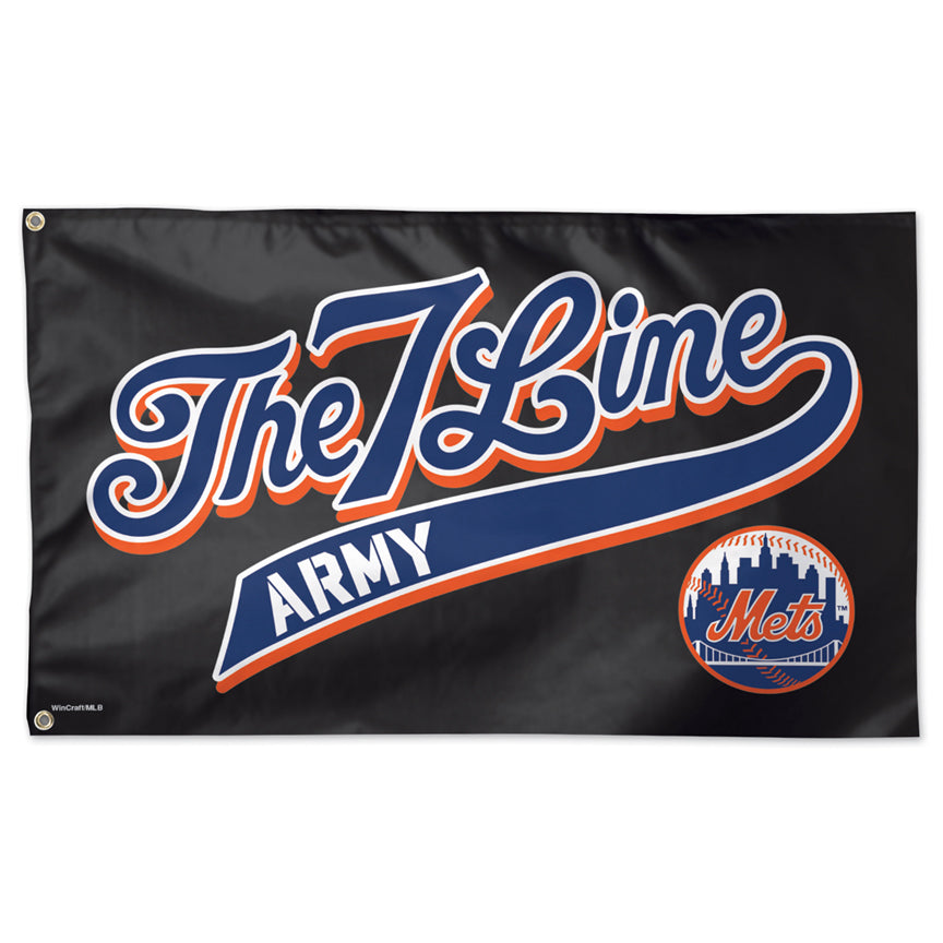 The 7 Line Army Script | Flag (Black)