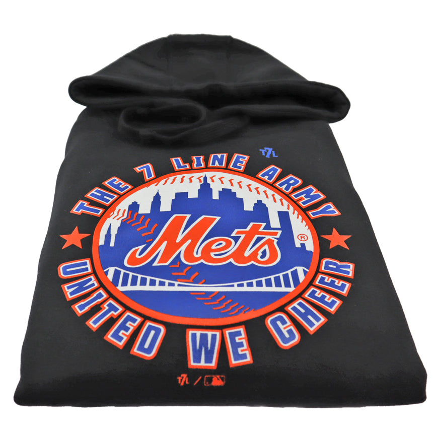 United We Cheer Mets | Hooded Sweatshirt (Black)