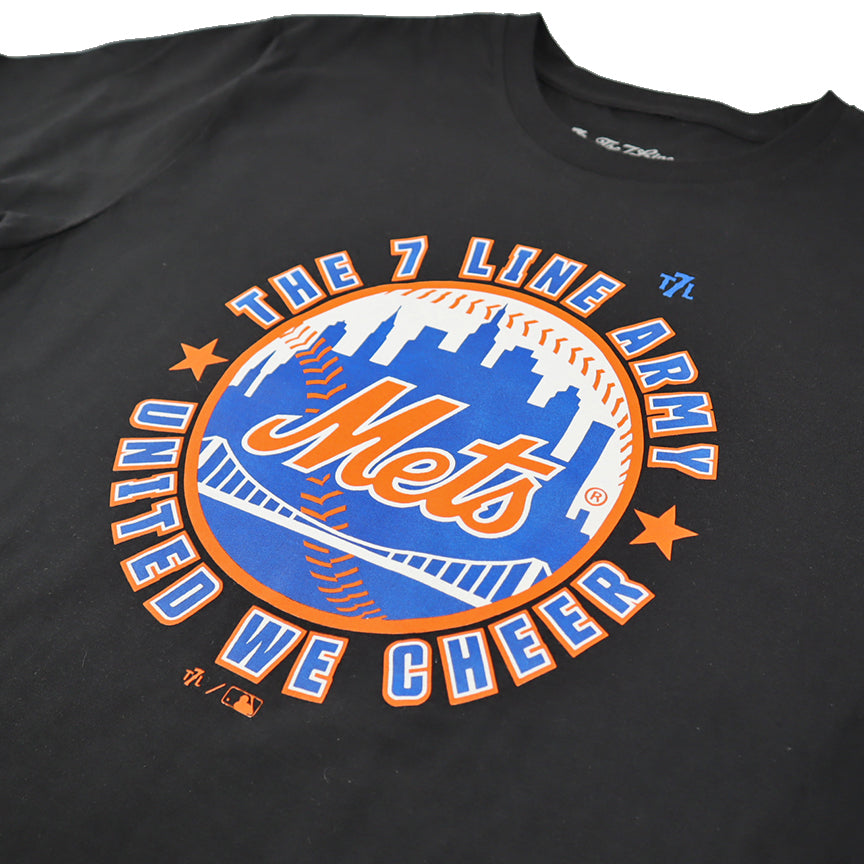 United We Cheer Mets | T-shirt (Black)