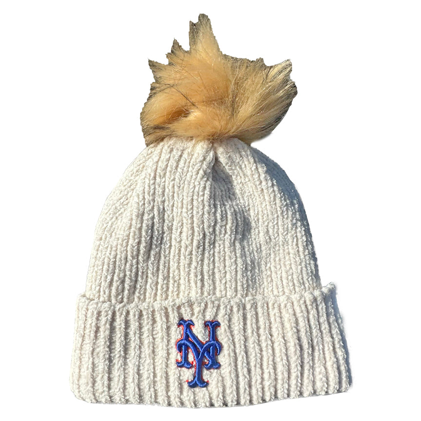 Mets Knit Pom | Womens New Era Beanie