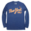 1987 Heather Blue Long Sleeve - The 7 Line - For Mets fans, by Mets fans. An independently owned clothing/lifestyle brand supporting the Mets players and their fans.