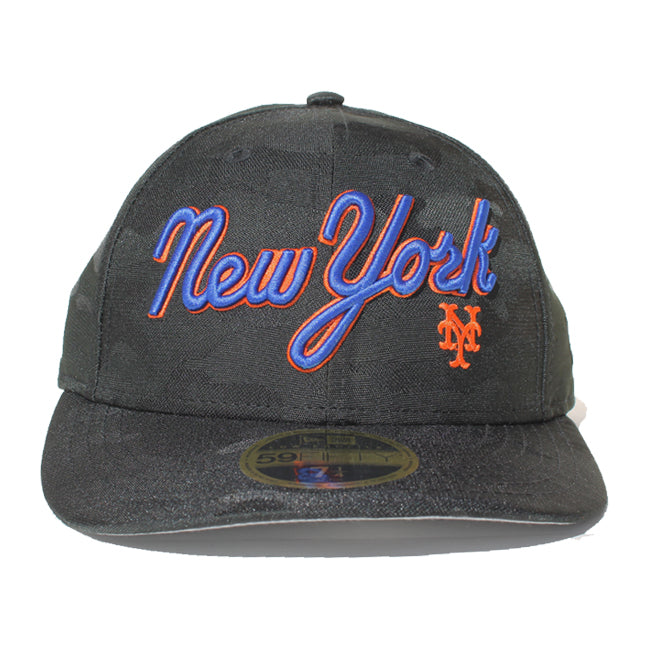 NY Mets Tweed  New Era 5 Panel Camper (Black)