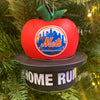 Mets Home Run Apple - Christmas Tree Ornament