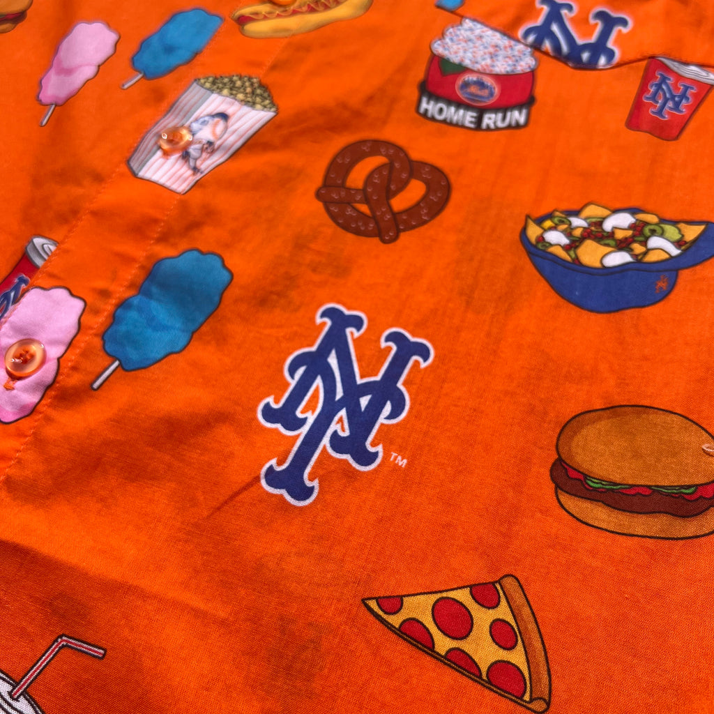 Mets Party Time Button Up Shirt (ROYAL)