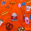 Mets "Fan Feast" Button Up Shirt (ORANGE)