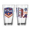 The 7 Line x Mets 16oz Pint Glass - The 7 Line - For Mets fans, by Mets fans. An independently owned clothing/lifestyle brand supporting the Mets players and their fans.