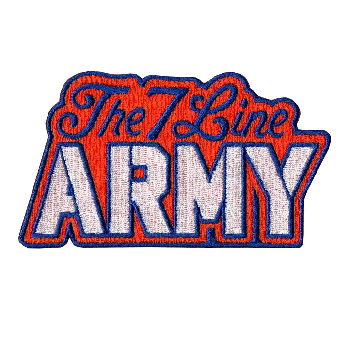 2019 #19 The 7 Line Army New York Mets Orange Pinstripe Jersey Size Large  T7L