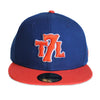 T7L (blue/orange) - New Era Fitted - The 7 Line - For Mets fans, by Mets fans. An independently owned clothing/lifestyle brand supporting the Mets players and their fans.