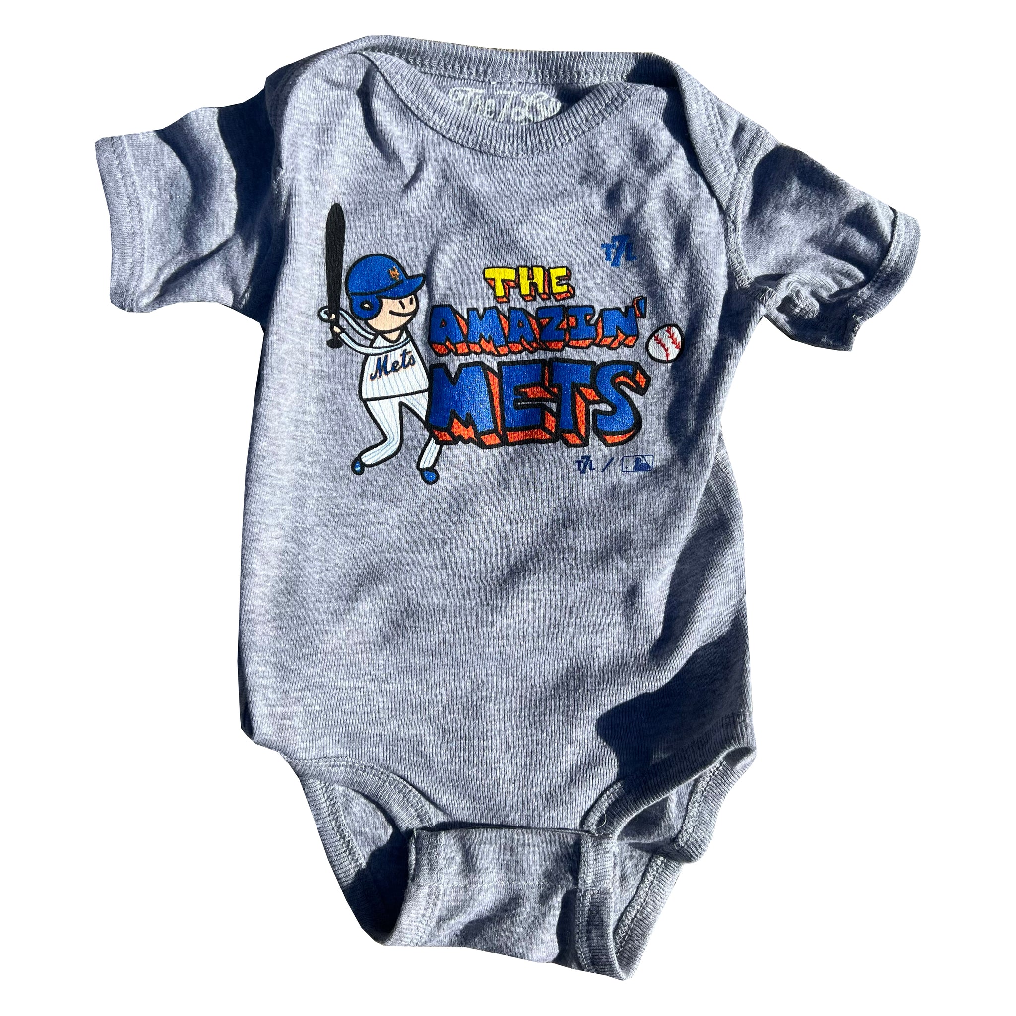 MLB Team Apparel Infant New York Mets Blue Homerun Romper