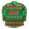 Mets "Son Of A Nutcracker" Button Up Holiday Shirt (GREEN)