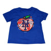 KIDS: NY Apple t-shirt (ROYAL) - The 7 Line - For Mets fans, by Mets fans. An independently owned clothing/lifestyle brand supporting the Mets players and their fans.