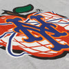 NY APPLE t-shirt (grey) - The 7 Line - For Mets fans, by Mets fans. An independently owned clothing/lifestyle brand supporting the Mets players and their fans.