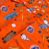 Mets "Party Time" Button Up Shirt (ORANGE)