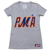 PMA ladies v-neck (grey) - The 7 Line - For Mets fans, by Mets fans. An independently owned clothing/lifestyle brand supporting the Mets players and their fans.
