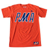 PMA t-shirt (orange) - The 7 Line - For Mets fans, by Mets fans. An independently owned clothing/lifestyle brand supporting the Mets players and their fans.